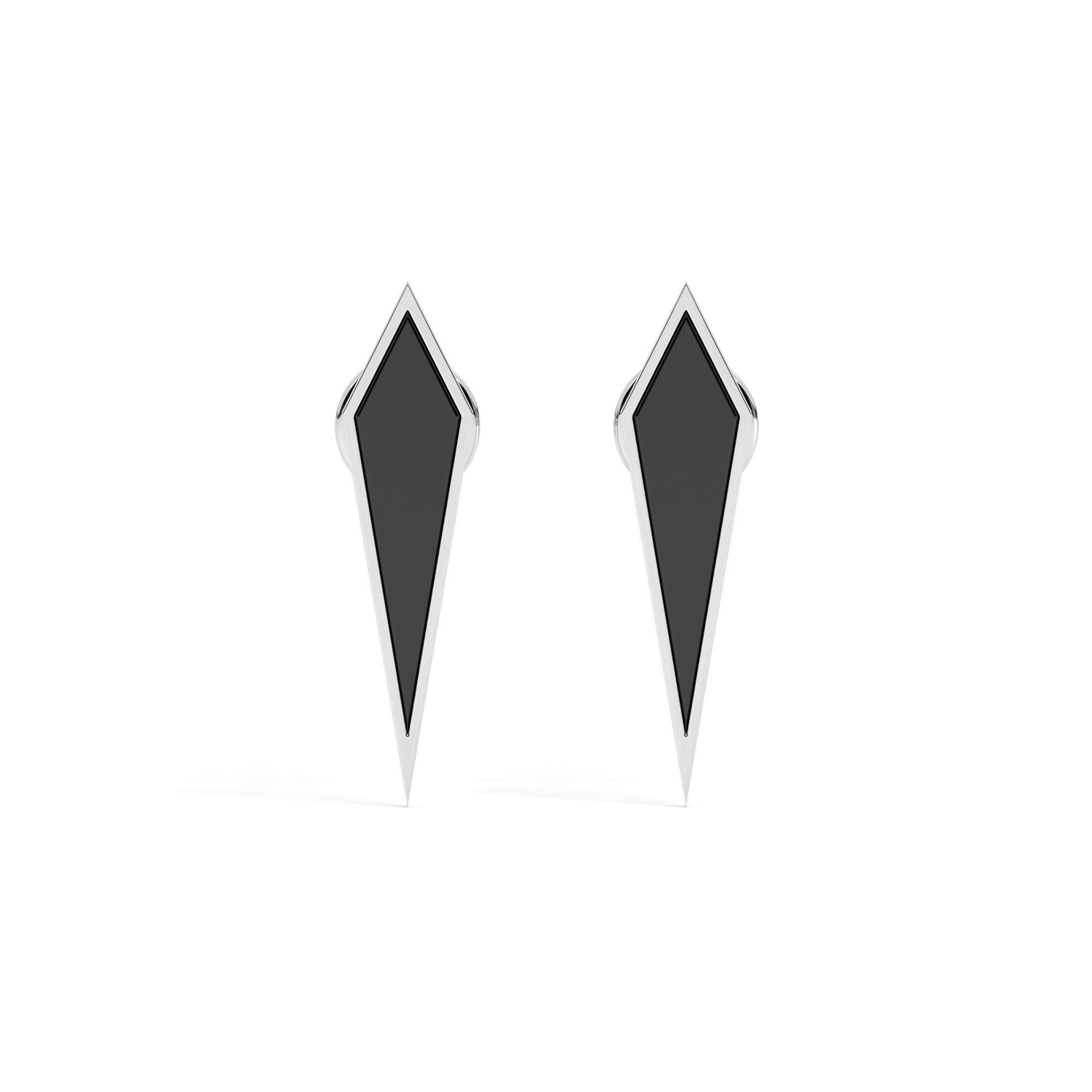 Hue Bold Stud Earrings - White Gold#Metal Colour_White Gold