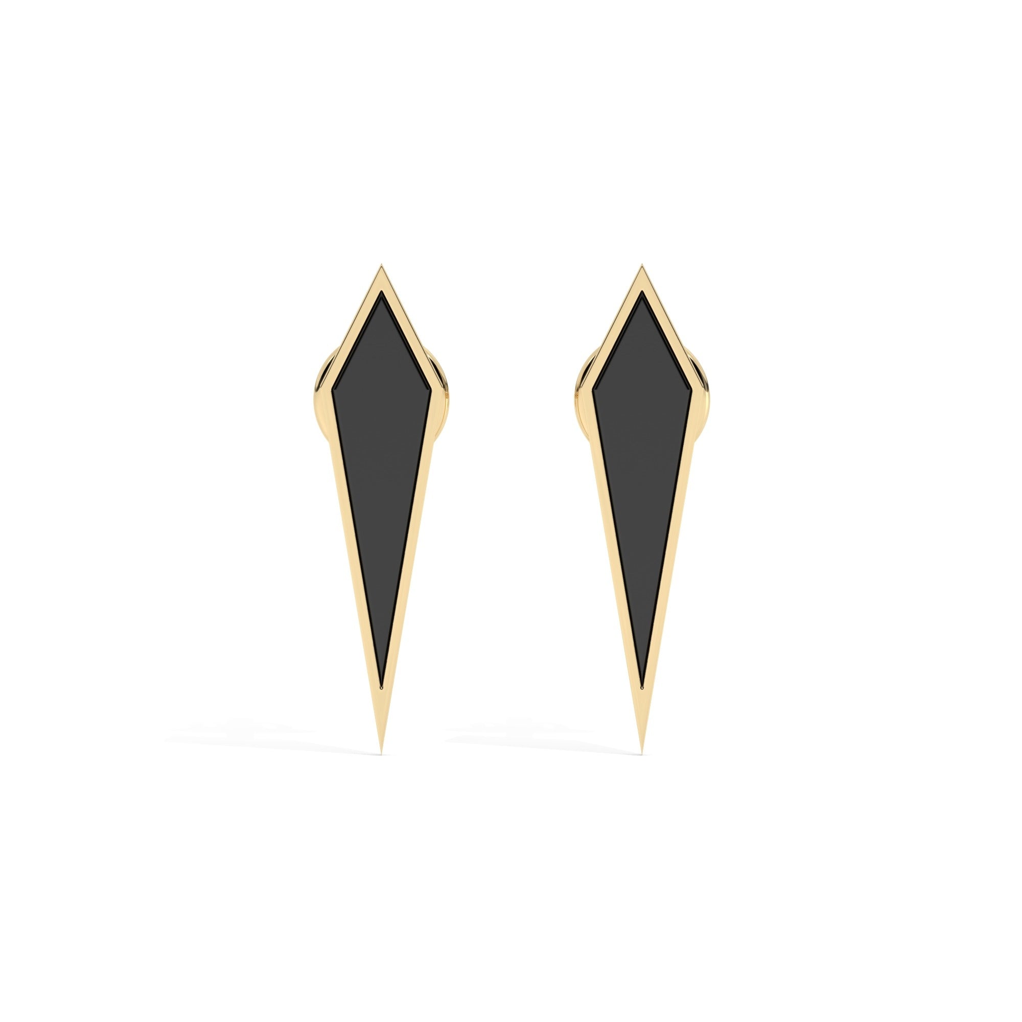 Hue Bold Stud Earrings - Yellow Gold#Metal Colour_Yellow Gold