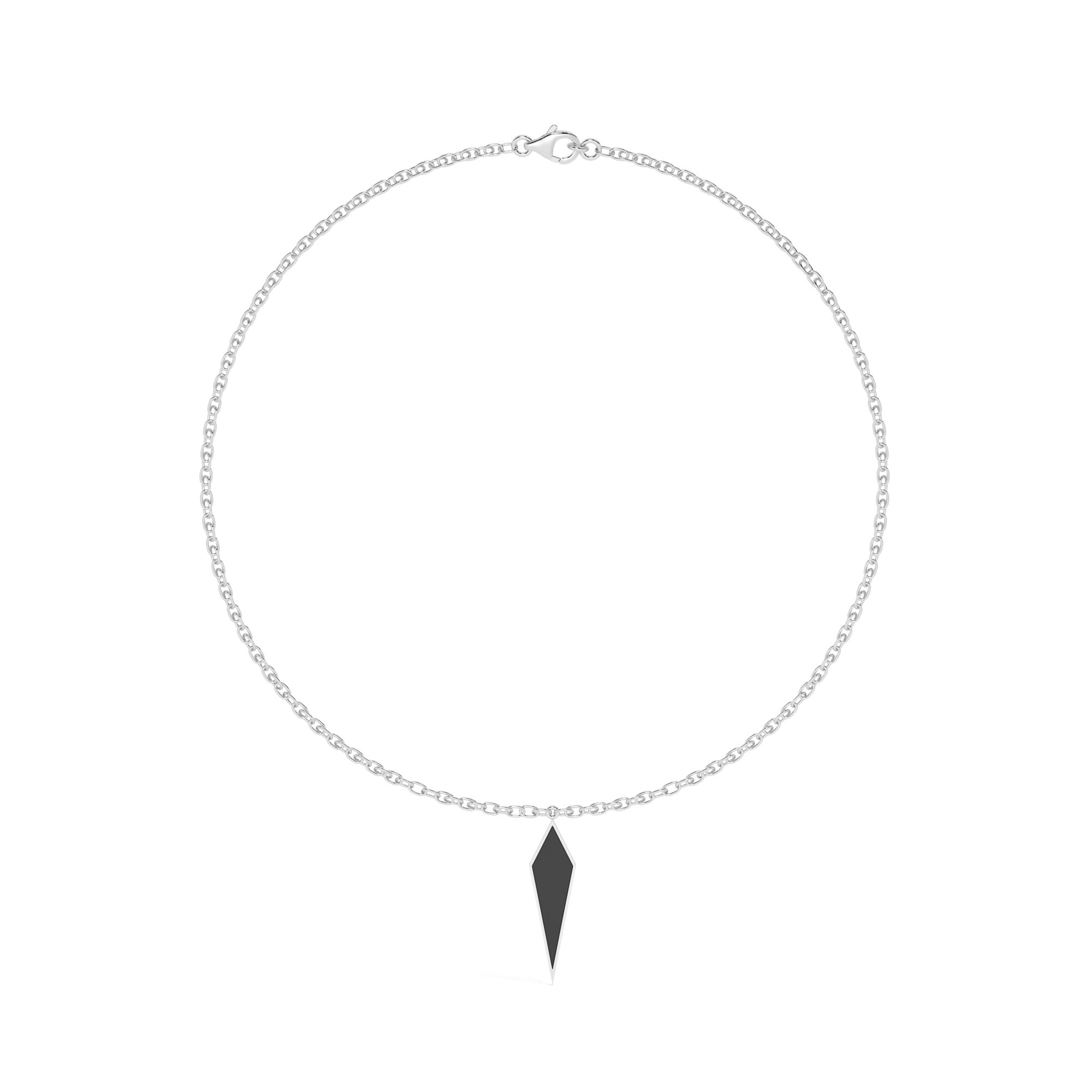Hue Bold Necklace - White Gold#Metal Colour_White Gold