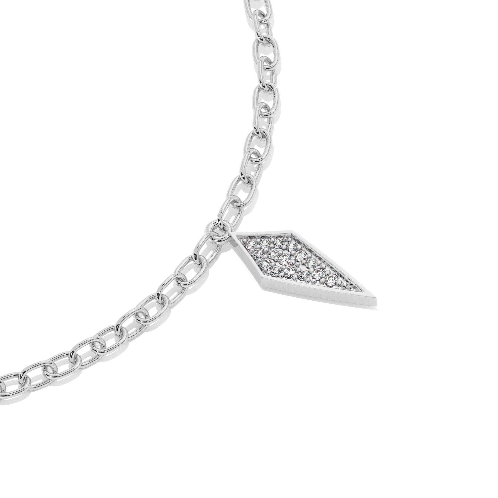 Lustre Bracelet - White Gold#Metal Colour_White Gold