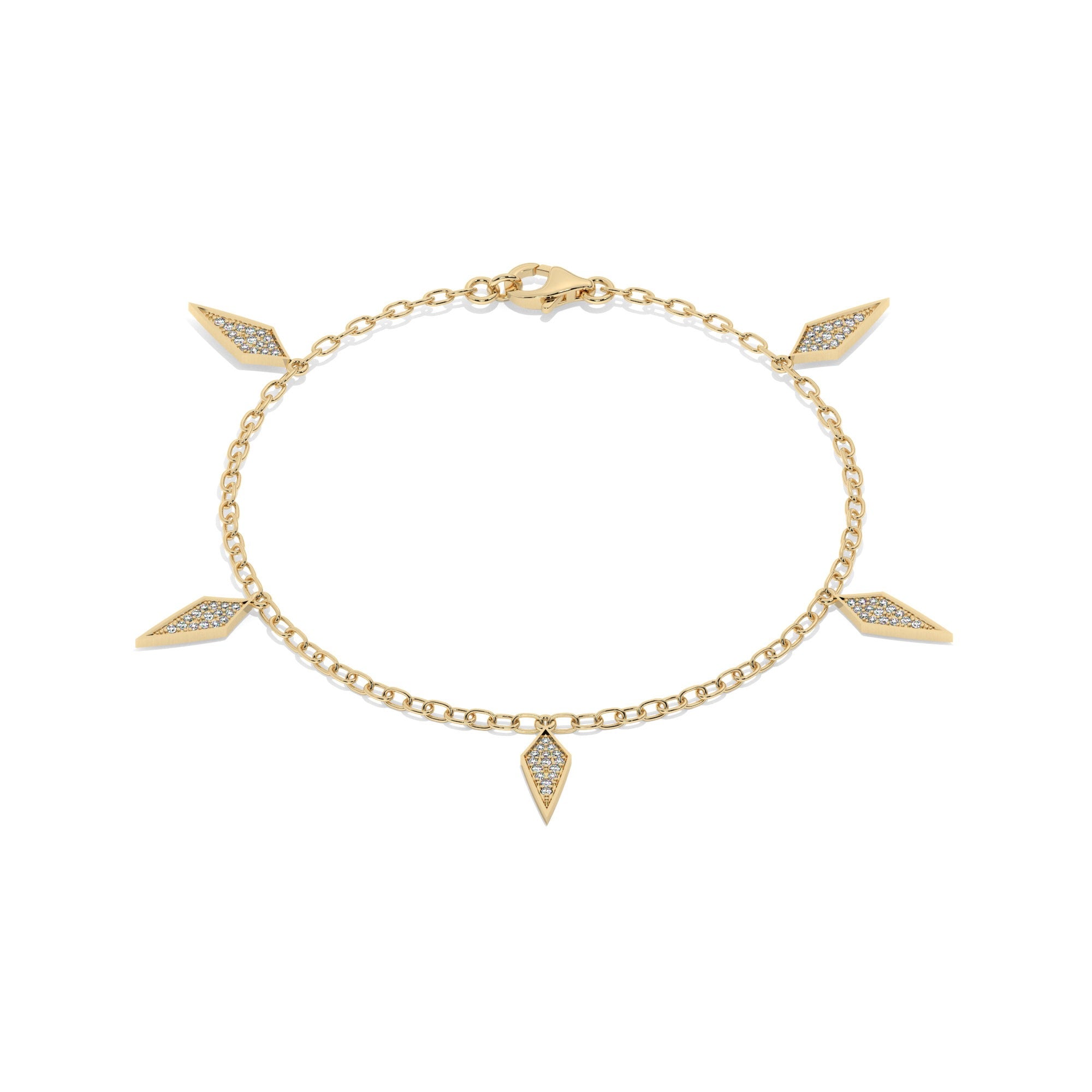 Lustre Bracelet - Yellow Gold#Metal Colour_Yellow Gold