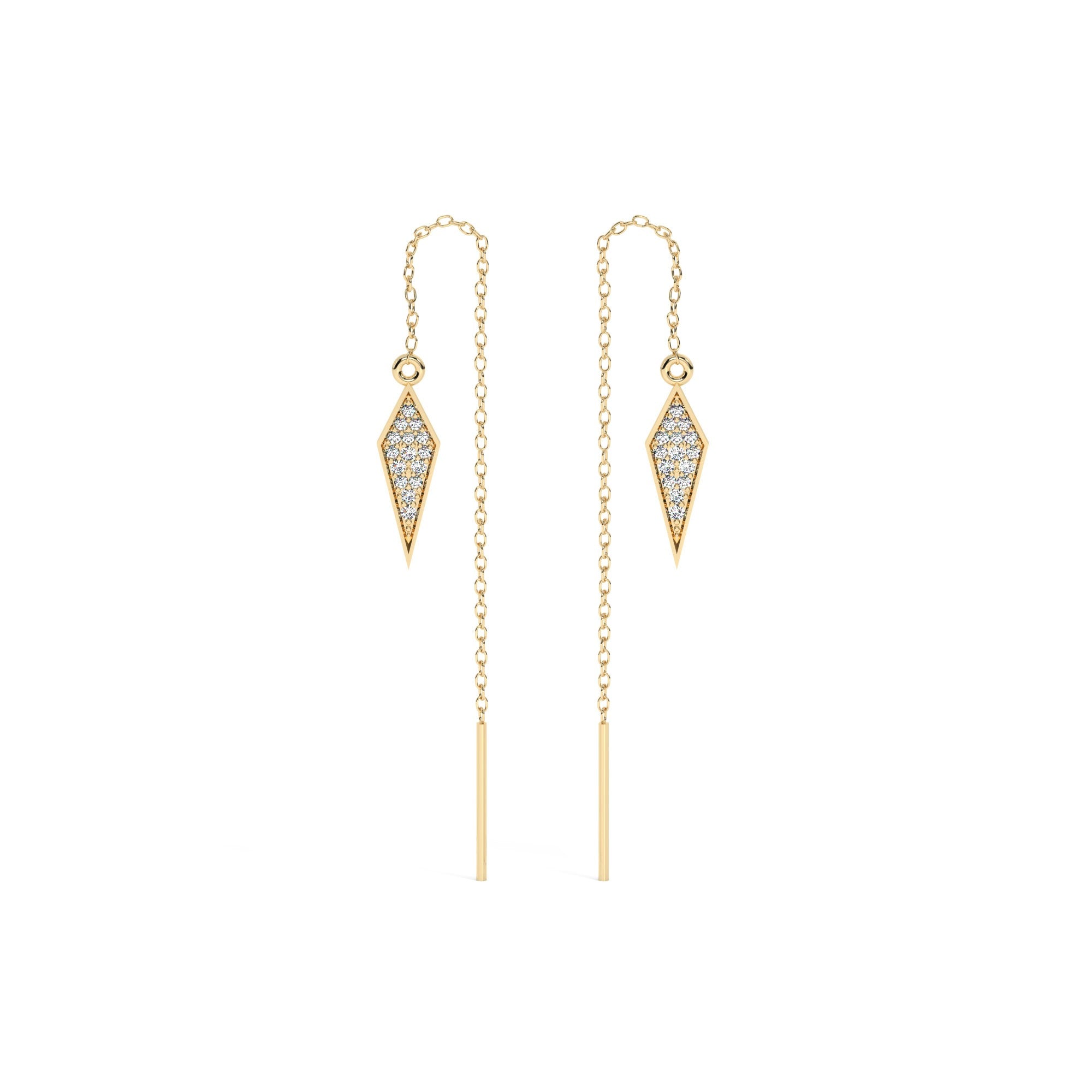 Lustre Hang Earrings - Yellow Gold#Metal Colour_Yellow Gold