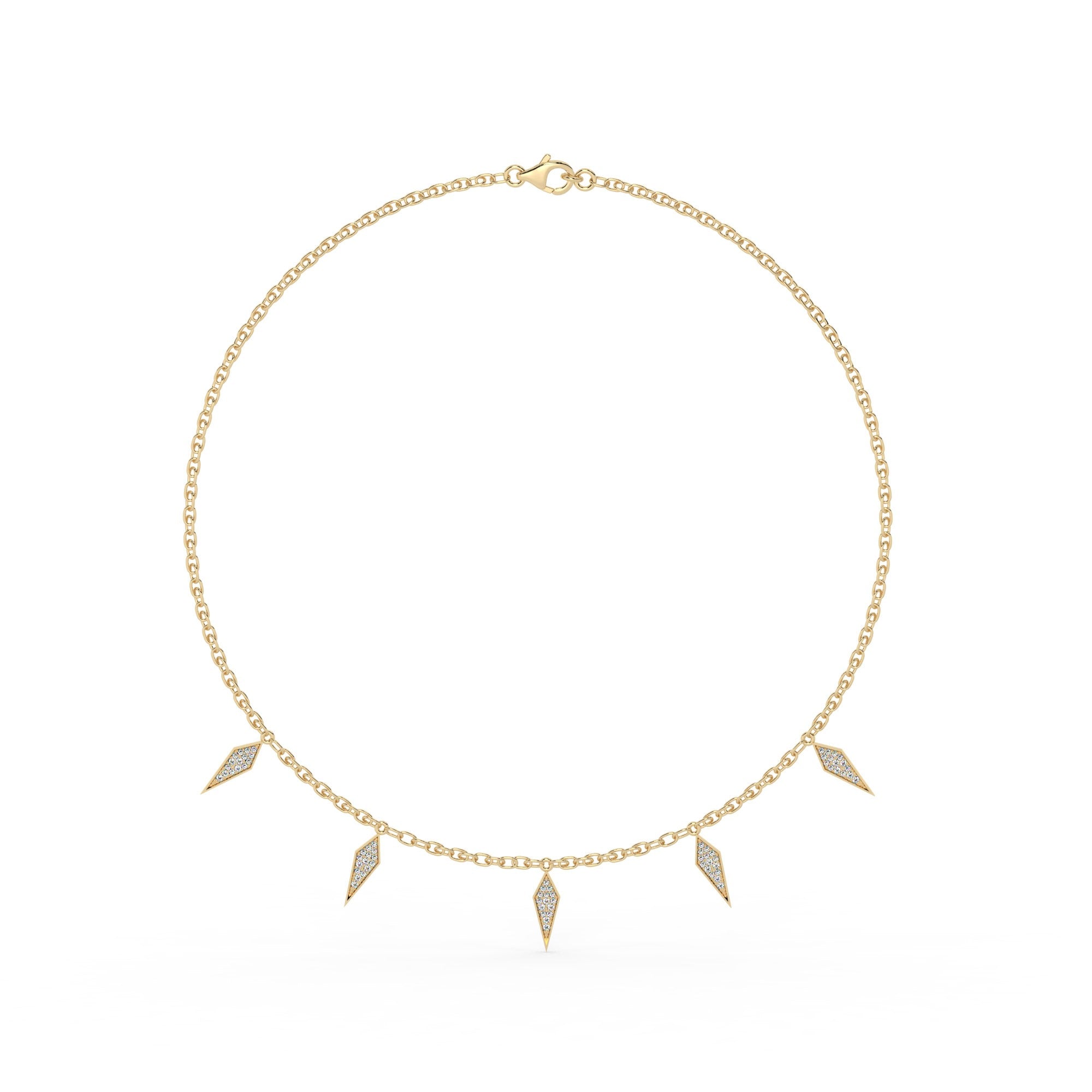 Lustre Necklace - Yellow Gold#Metal Colour_Yellow Gold
