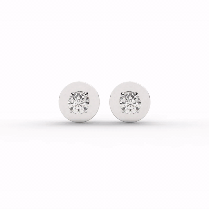 Audrey Diamond Earrings - 3mm video#Stone Size_3mm