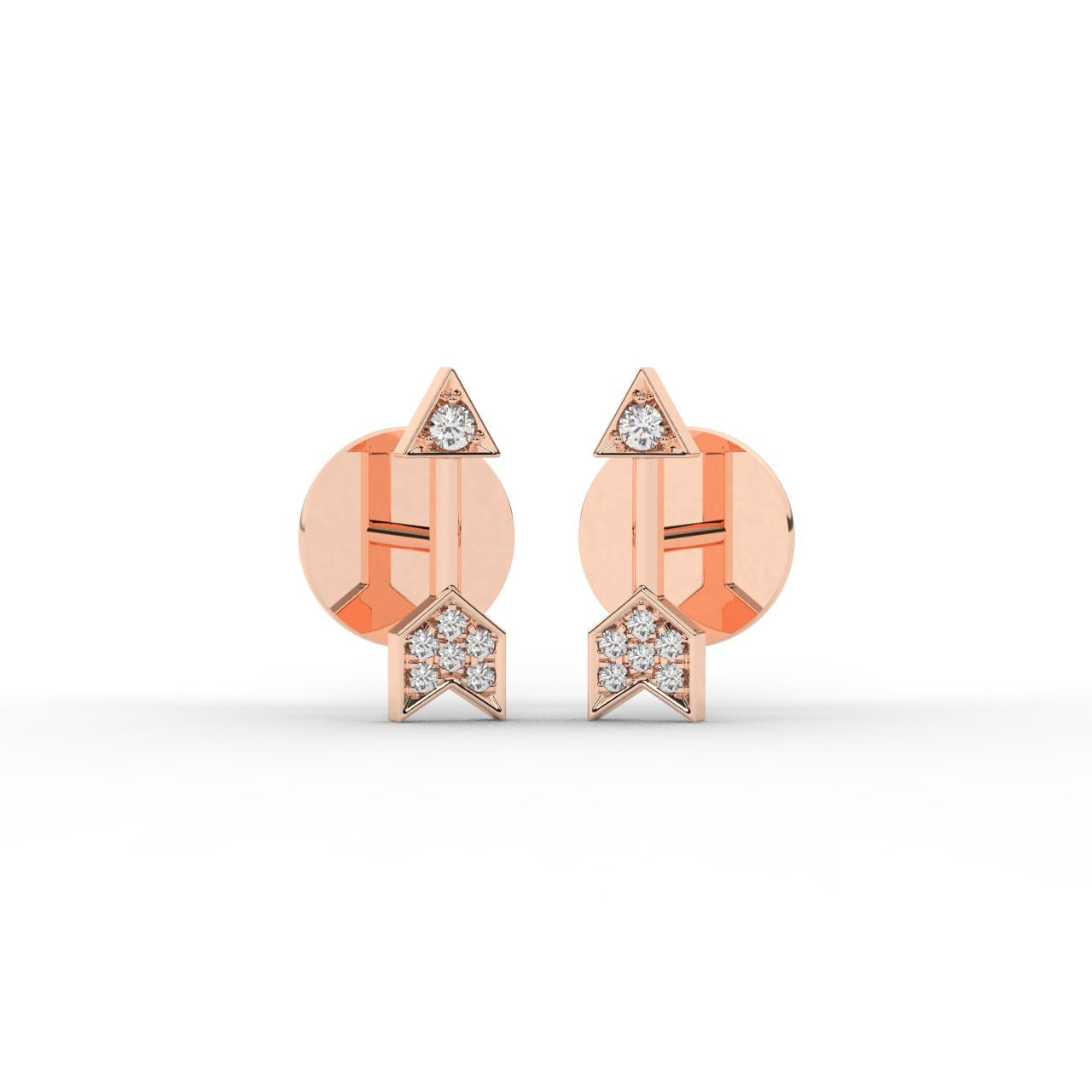 Aria Earrings - Rose Gold#Metal Colour_Rose Gold