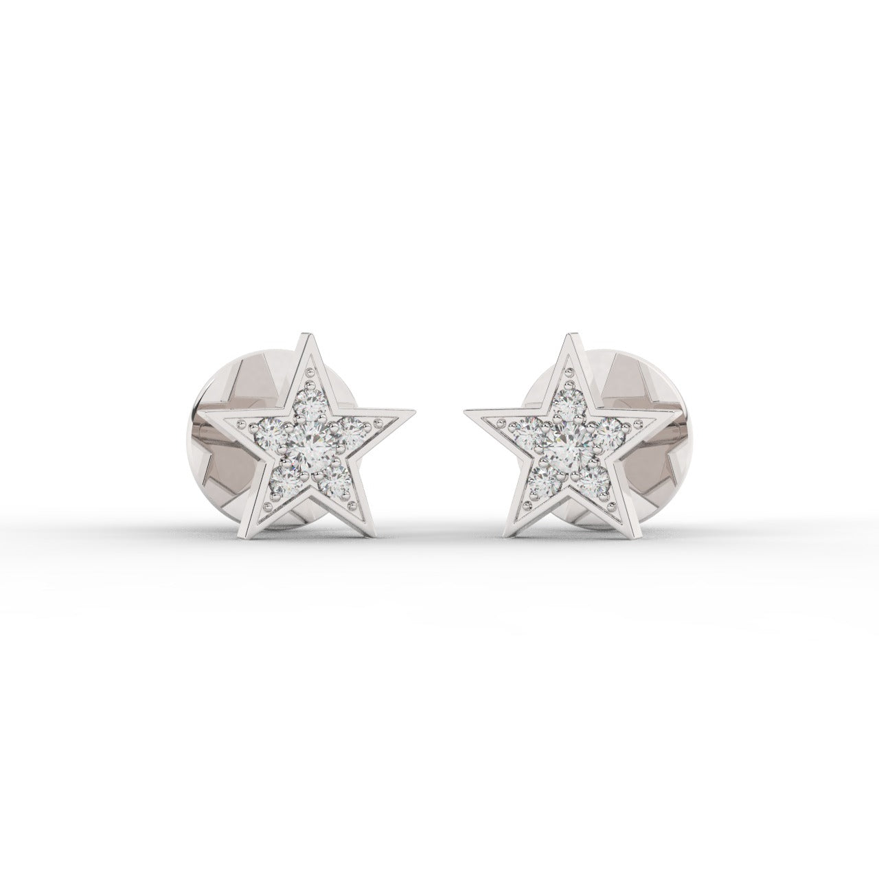 Aurora Earrings - White Gold#Metal Colour_White Gold