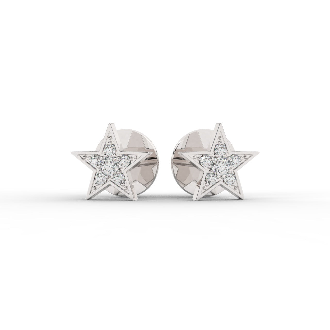 Aurora Earrings - White Gold#Metal Colour_White Gold
