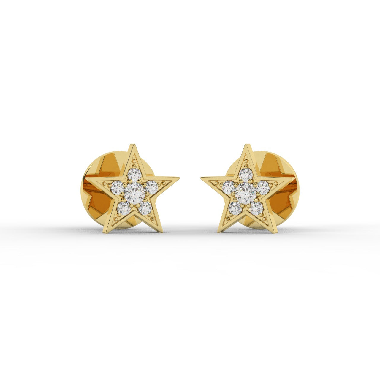 Aurora Earrings - Yellow Gold#Metal Colour_Yellow Gold