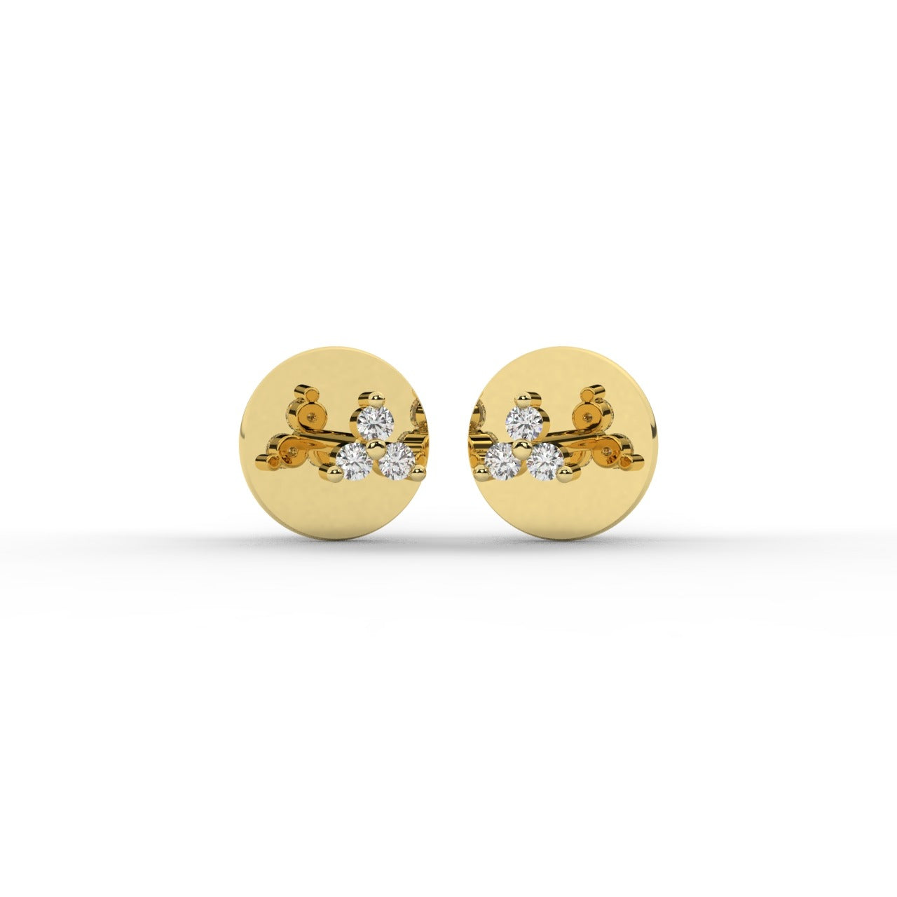 Evermere Earrings - Yellow Gold#Metal Colour_Yellow Gold