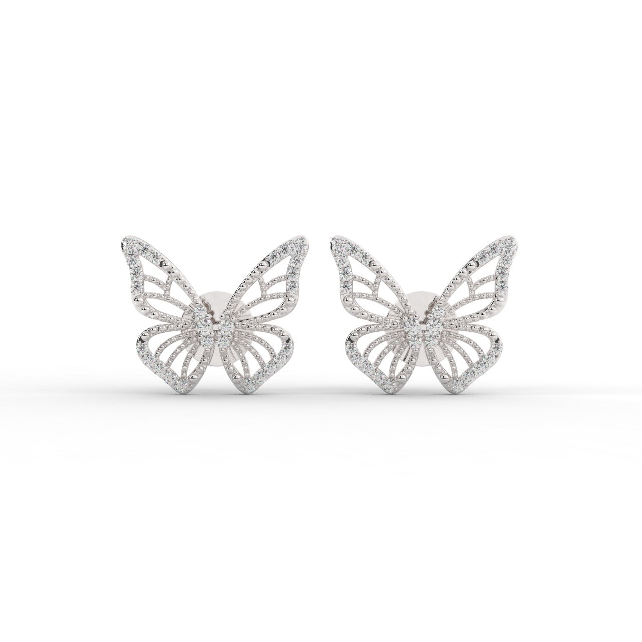 Luna Earrings - White Gold#Metal Colour_White Gold