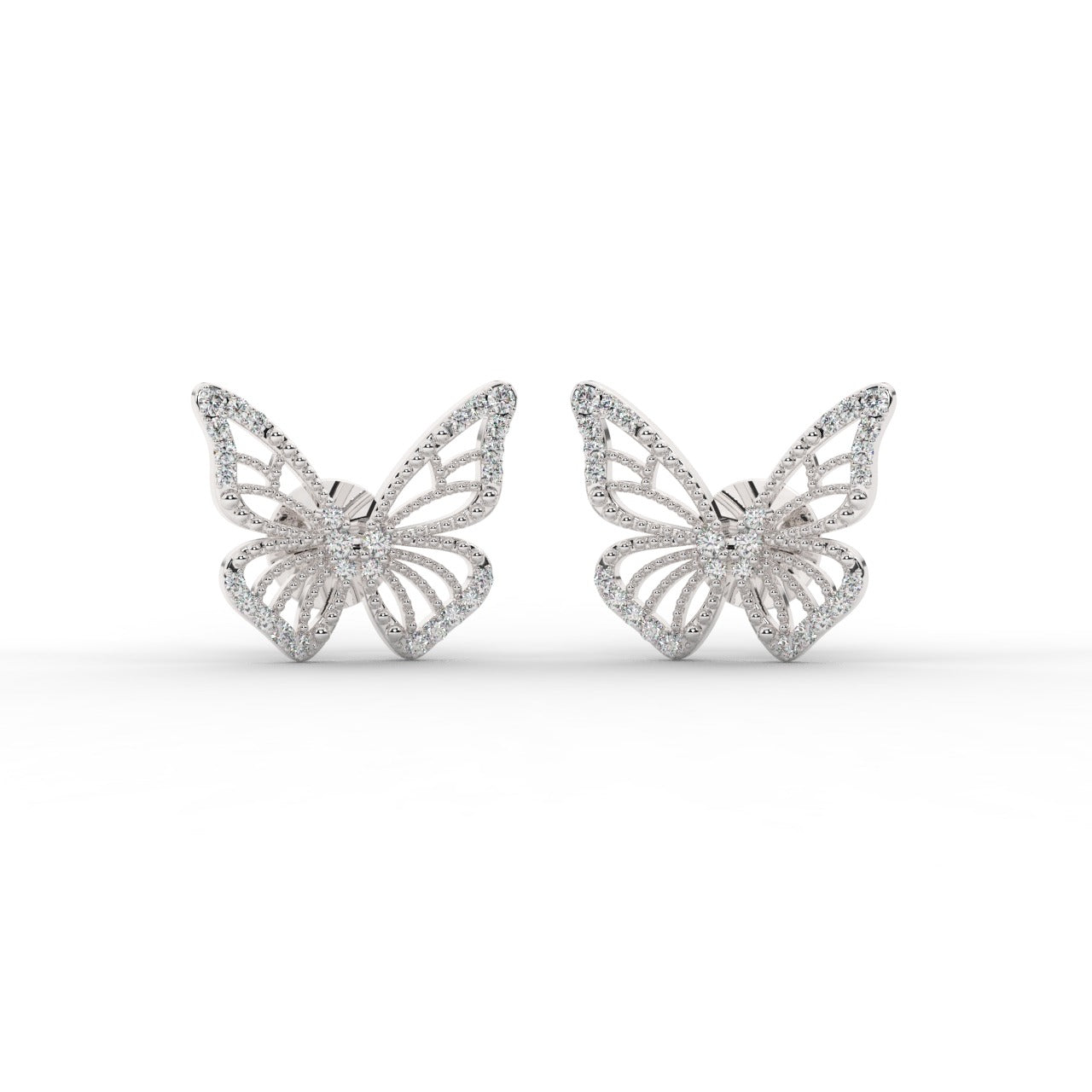 Luna Earrings - White Gold#Metal Colour_White Gold