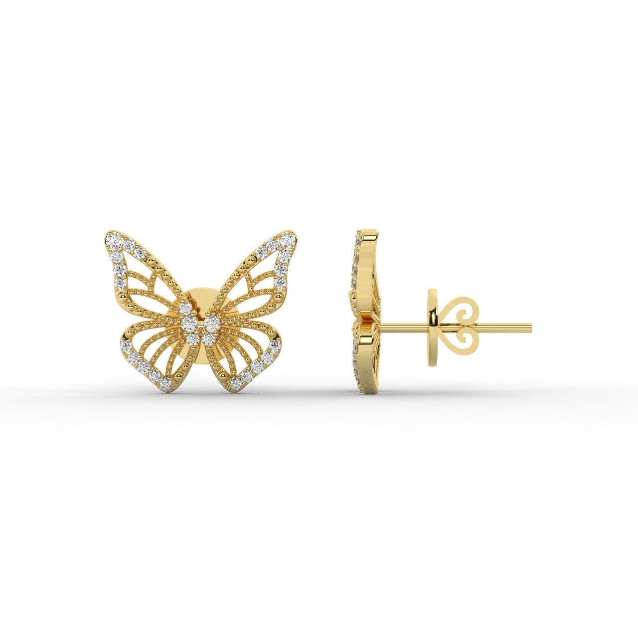 Luna Earrings - Yellow Gold#Metal Colour_Yellow Gold