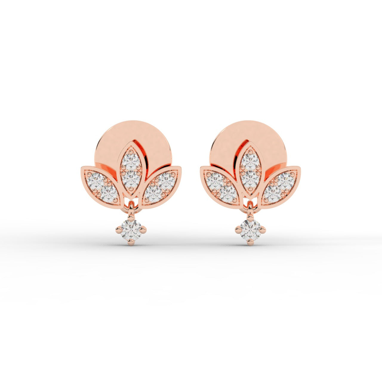 Lyla Earrings - Rose Gold#Metal Colour_Rose Gold