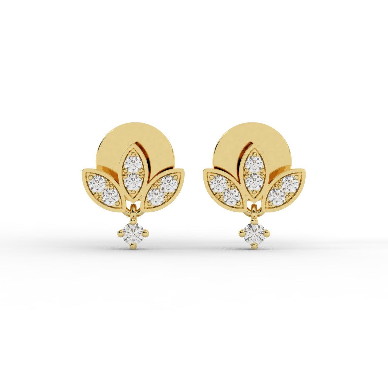 Lyla Earrings - Yellow Gold#Metal Colour_Yellow Gold