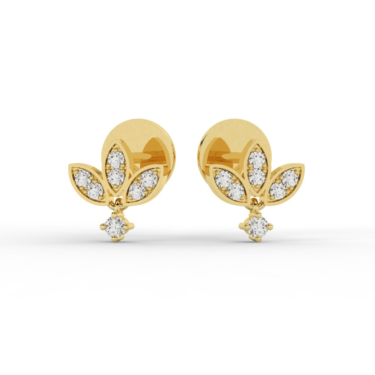 Lyla Earrings - Yellow Gold#Metal Colour_Yellow Gold