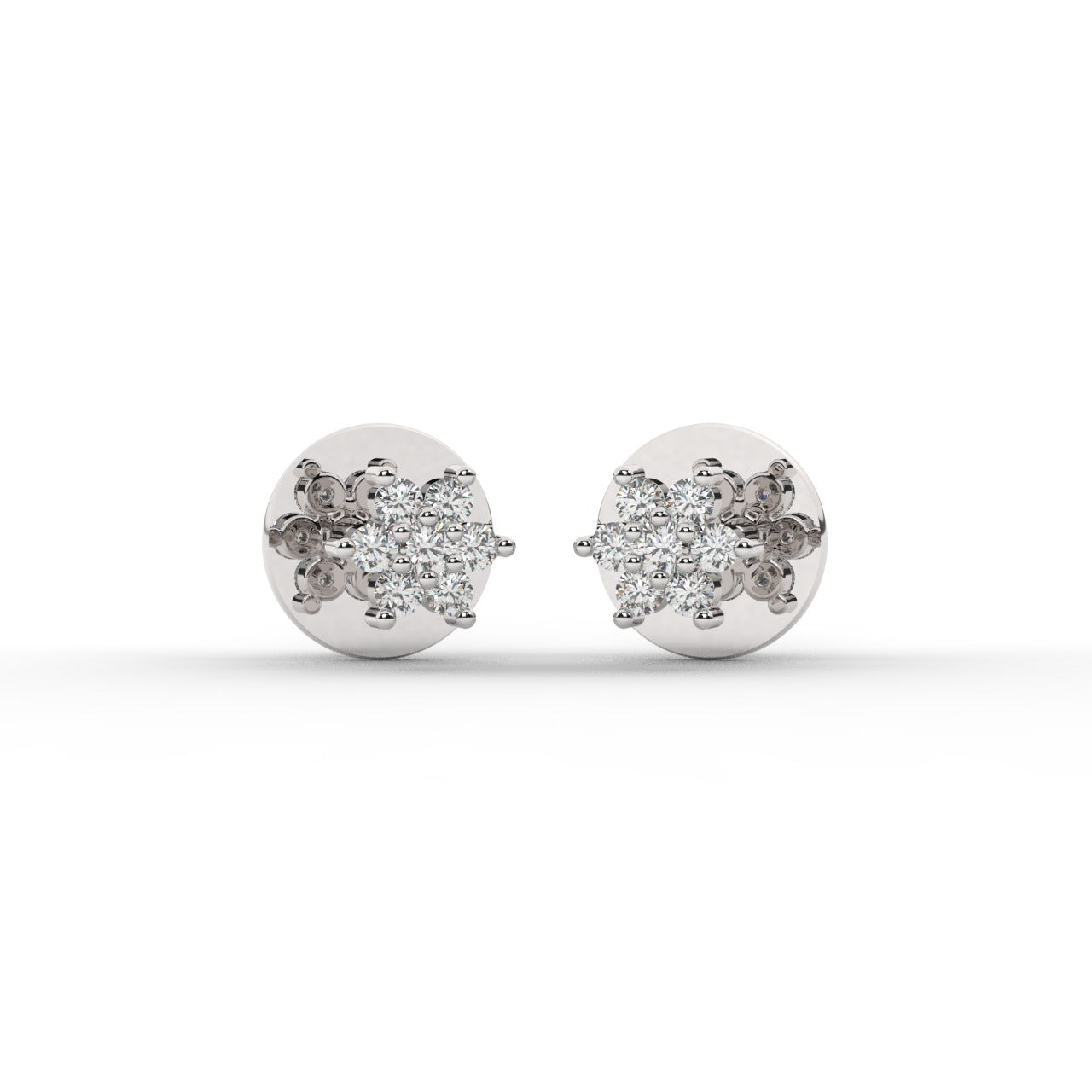Mirelle Earrings - White Gold#Metal Colour_White Gold