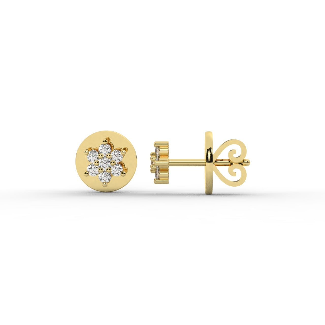 Mirelle Earrings - Yellow Gold#Metal Colour_Yellow Gold