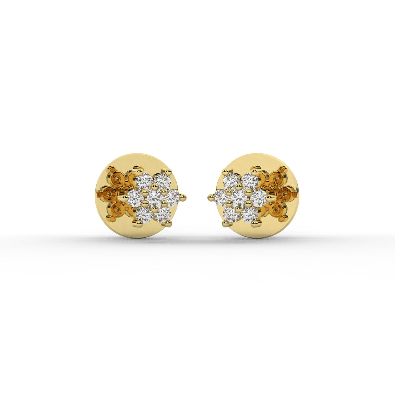 Mirelle Earrings - Yellow Gold#Metal Colour_Yellow Gold