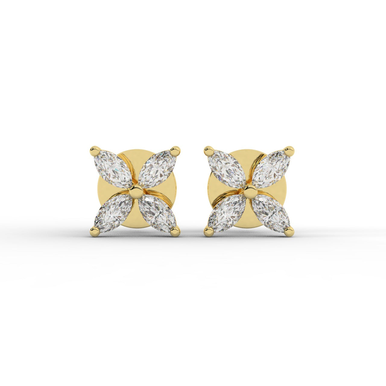 Soreya Earrings - Yellow Gold#Metal Colour_Yellow Gold