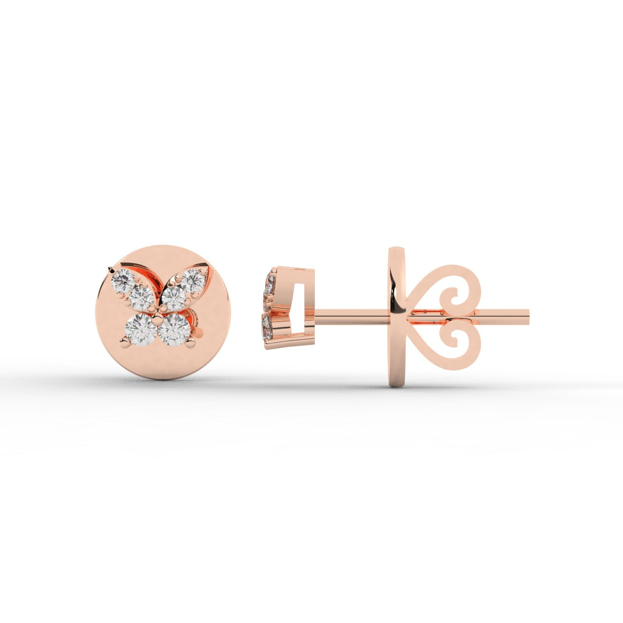 Whisper Earrings - Rose Gold#Metal Colour_Rose Gold