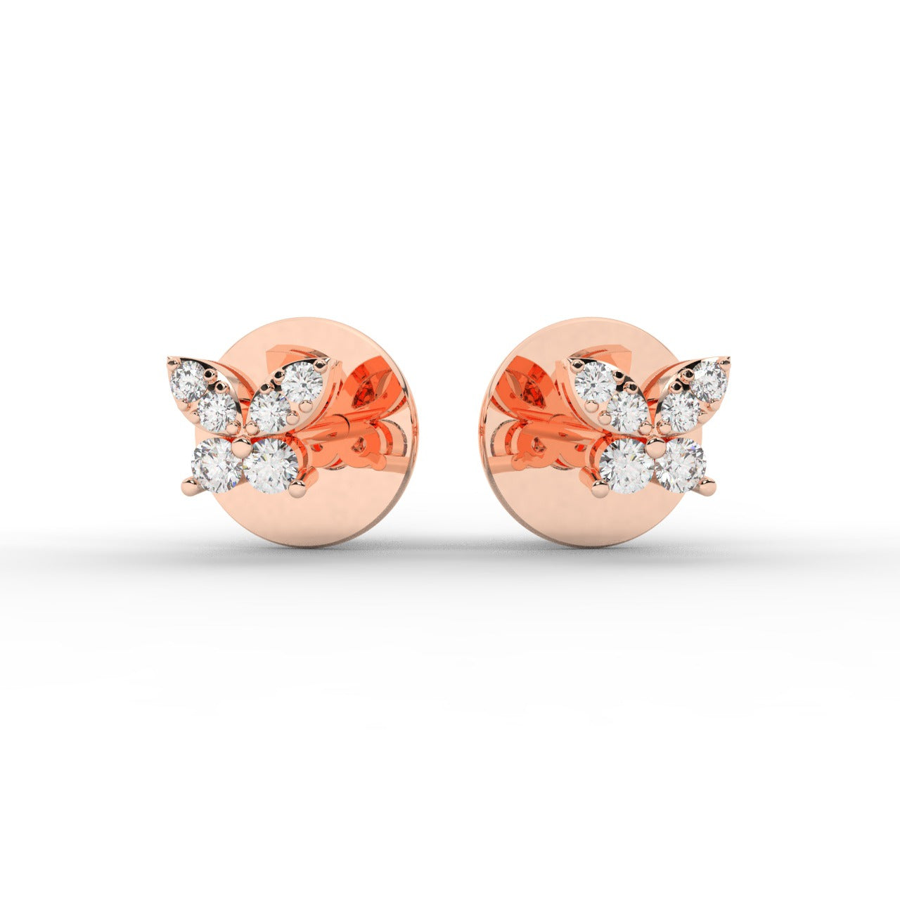 Whisper Earrings - Rose Gold#Metal Colour_Rose Gold
