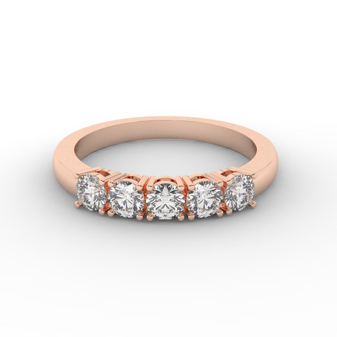 Marilyn Diamond Ring - Rose Gold 3.5mm#Metal Colour_Rose Gold#Stone Size_3.5mm