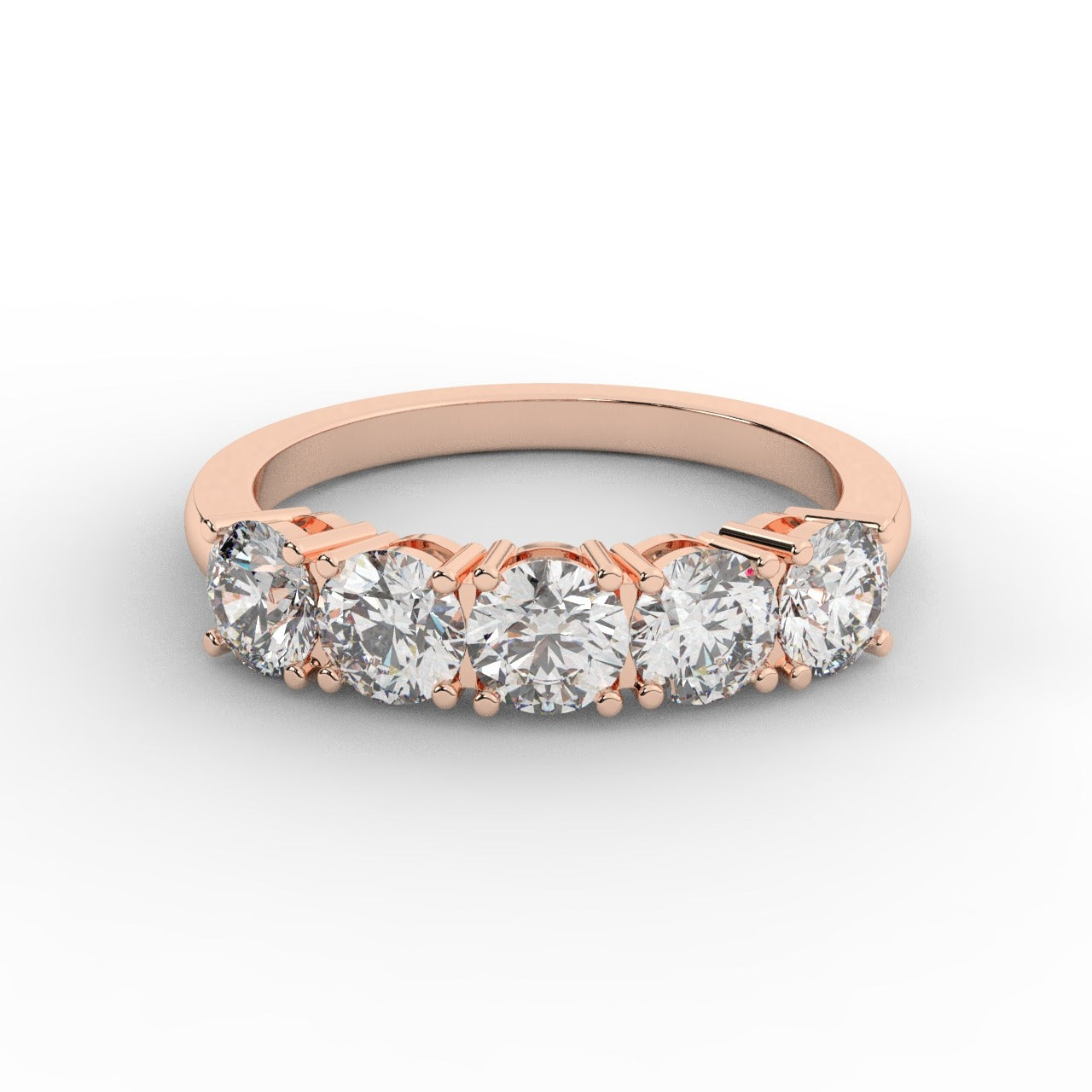 Marilyn Diamond Ring - Rose Gold 4.3mm#Metal Colour_Rose Gold#Stone Size_4.3mm