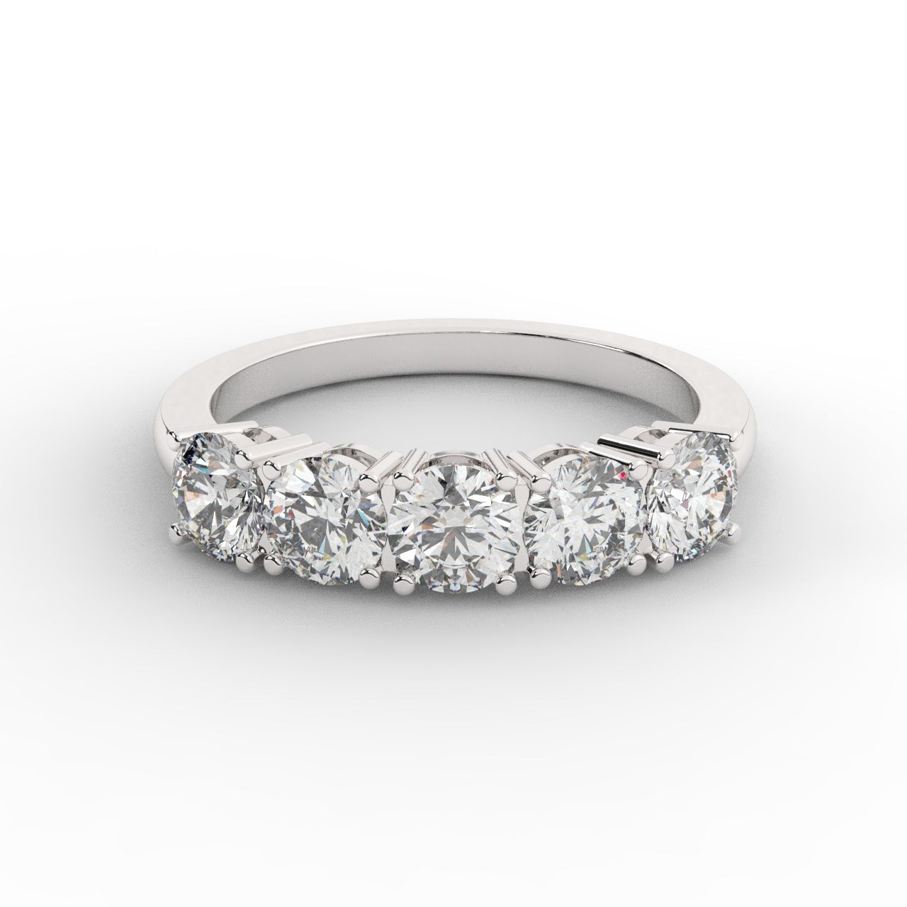 Marilyn Diamond Ring - White Gold 4.3mm#Metal Colour_White Gold#Stone Size_4.3mm