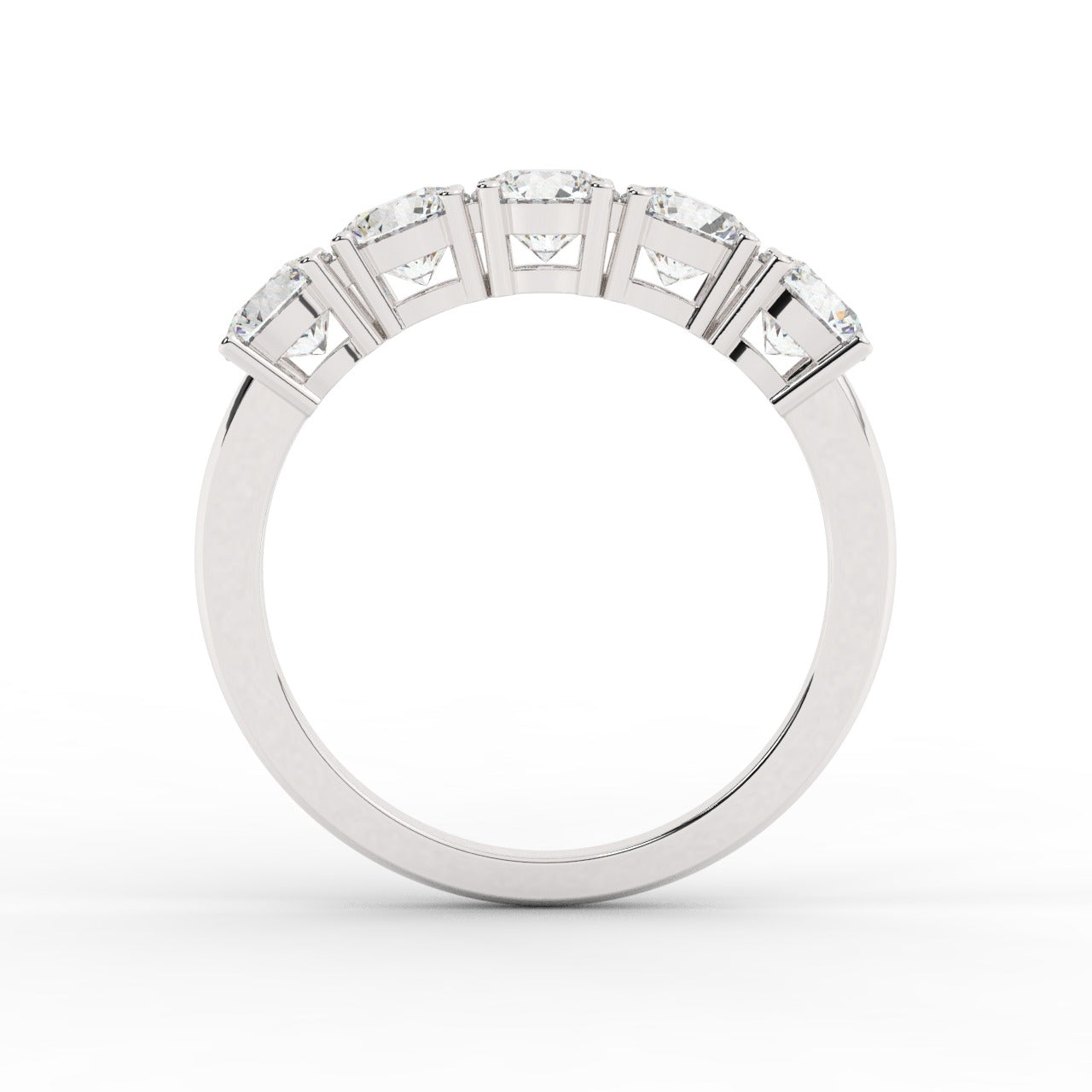 Marilyn Diamond Ring - White Gold 4.3mm#Metal Colour_White Gold#Stone Size_4.3mm