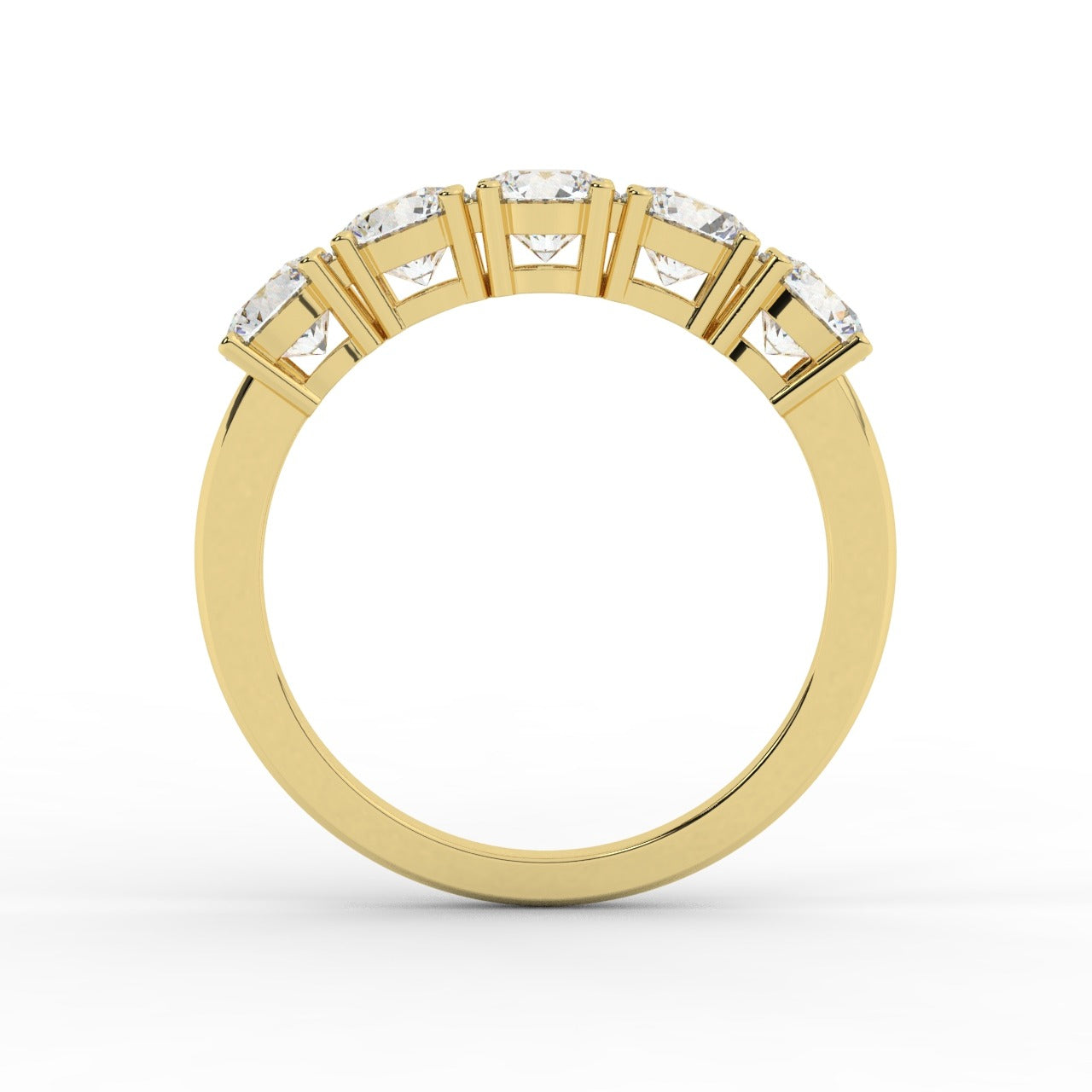 Marilyn Diamond Ring - Yellow Gold 4.3mm#Metal Colour_Yellow Gold#Stone Size_4.3mm