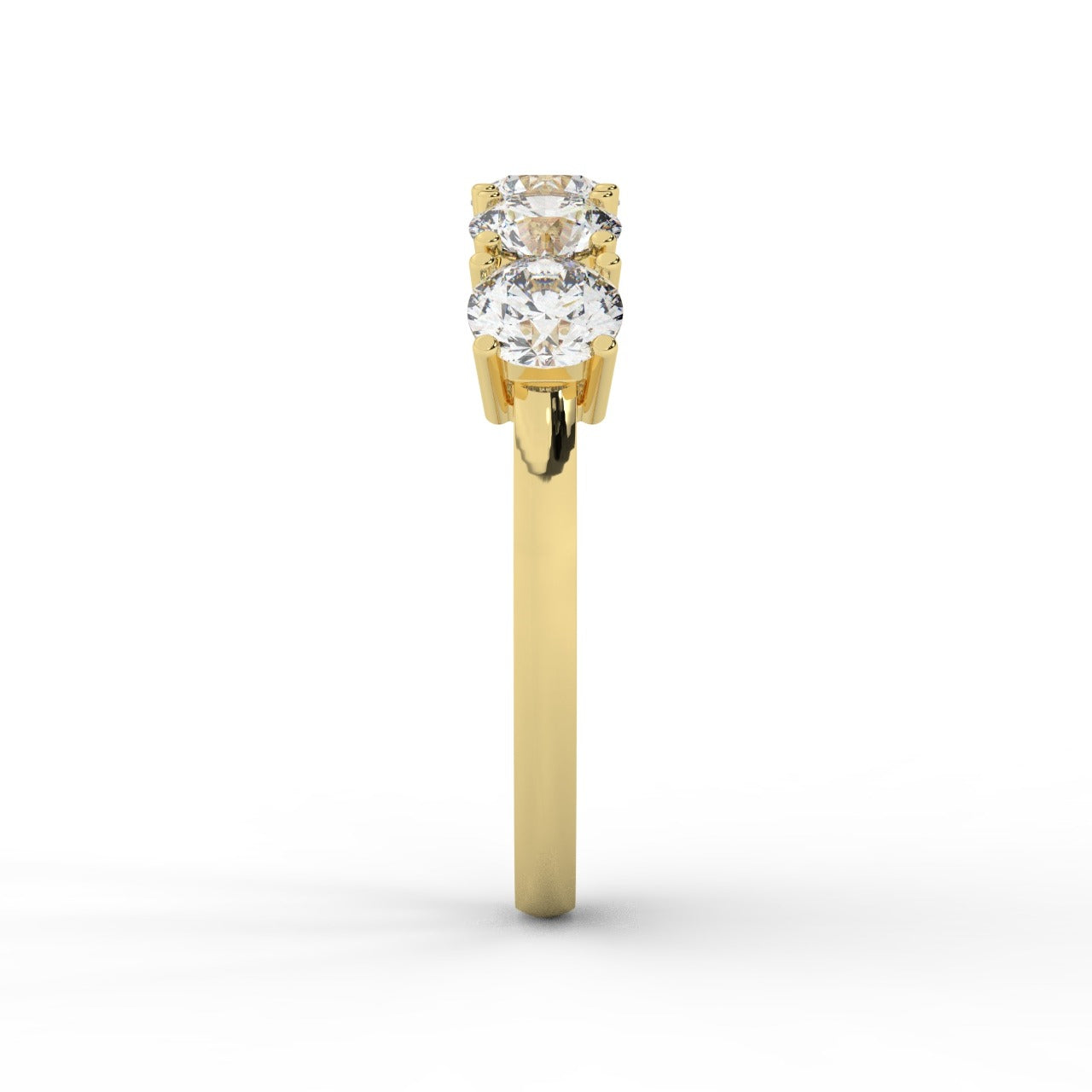 Marilyn Diamond Ring - Yellow Gold 4.3mm#Metal Colour_Yellow Gold#Stone Size_4.3mm