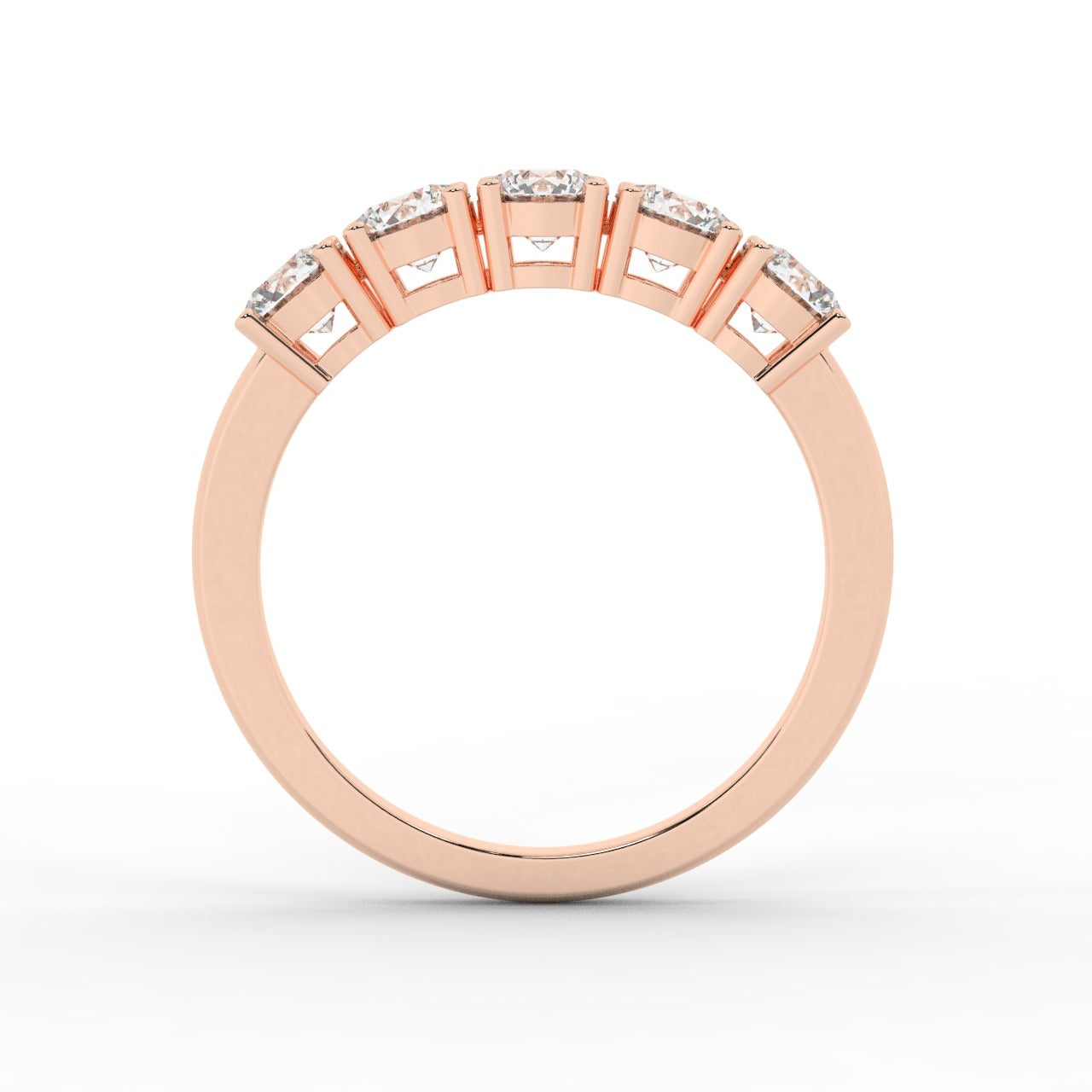 Marilyn Diamond Ring - Rose Gold 4mm#Metal Colour_Rose Gold#Stone Size_4mm