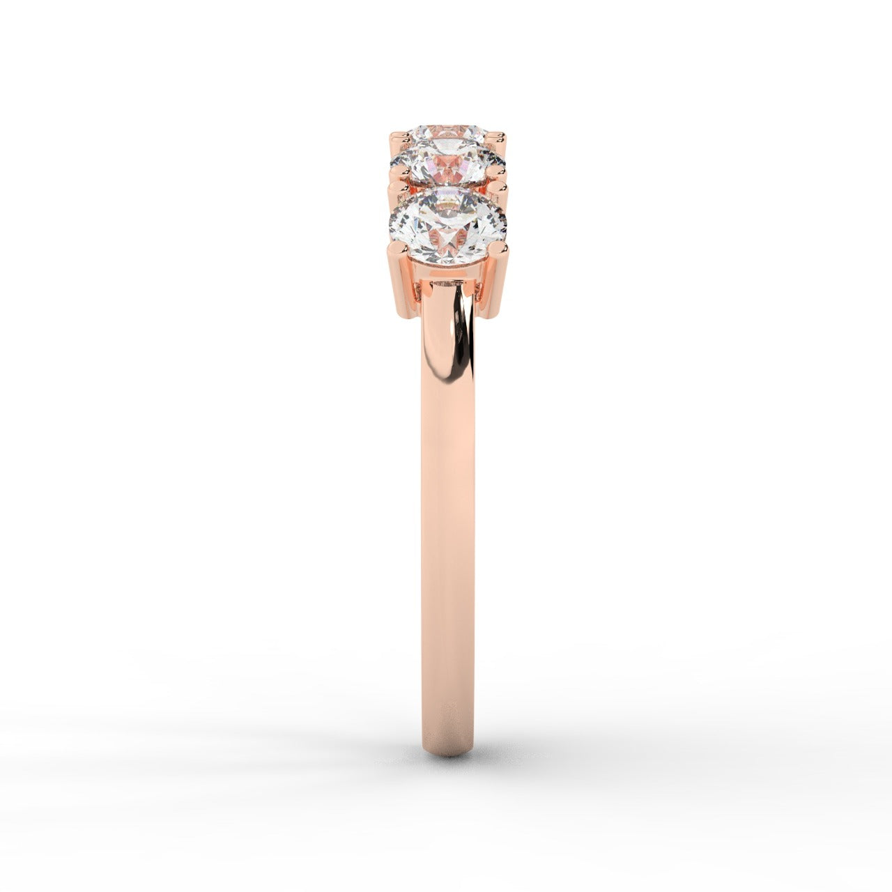 Marilyn Diamond Ring - Rose Gold 4mm#Metal Colour_Rose Gold#Stone Size_4mm