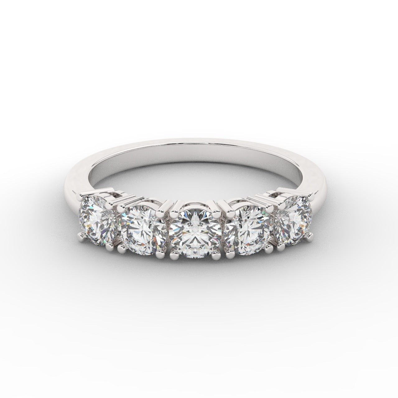 Marilyn Diamond Ring - White Gold 4mm#Metal Colour_White Gold#Stone Size_4mm
