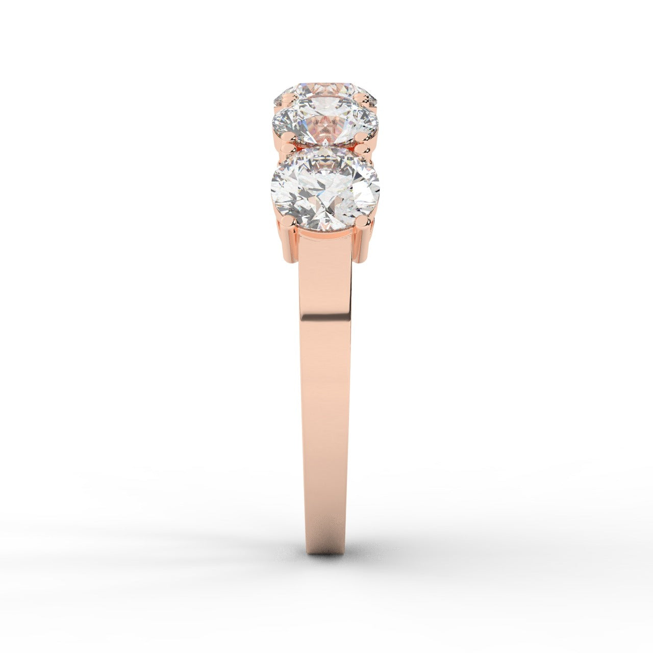 Marilyn Diamond Ring - Rose Gold 5mm#Metal Colour_Rose Gold#Stone Size_5mm