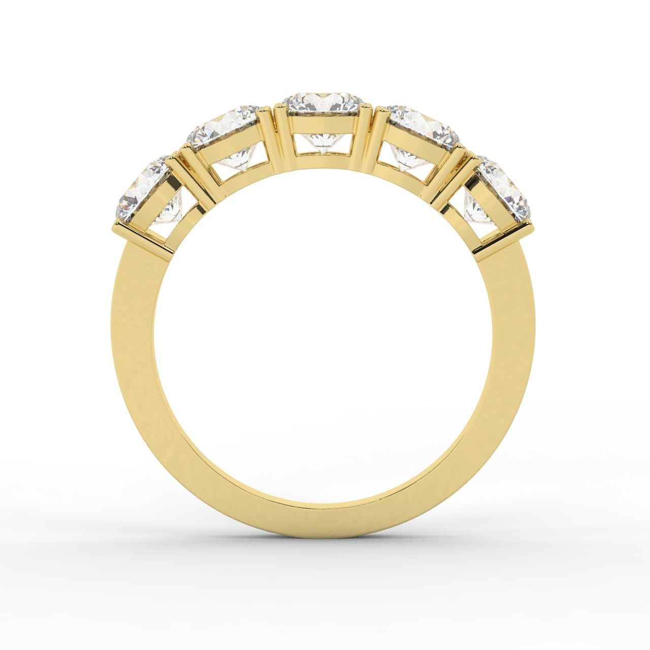 Marilyn Diamond Ring - Yellow Gold 5mm#Metal Colour_Yellow Gold#Stone Size_5mm
