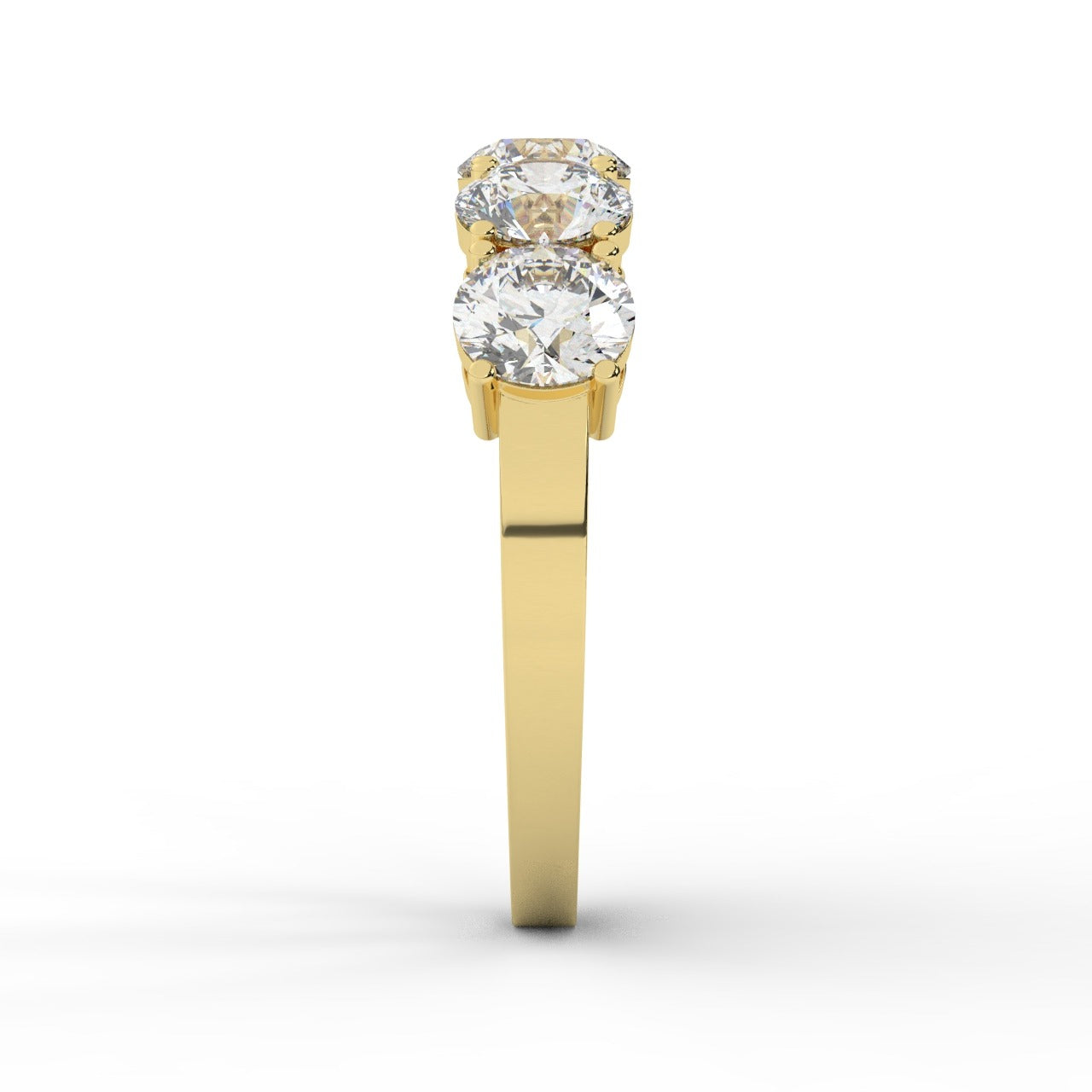 Marilyn Diamond Ring - Yellow Gold 5mm#Metal Colour_Yellow Gold#Stone Size_5mm