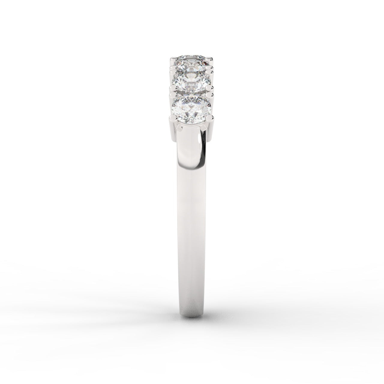Elizabeth Diamond Ring - White Gold 3.1mm#Metal Colour_White Gold#Stone Size_3.1mm