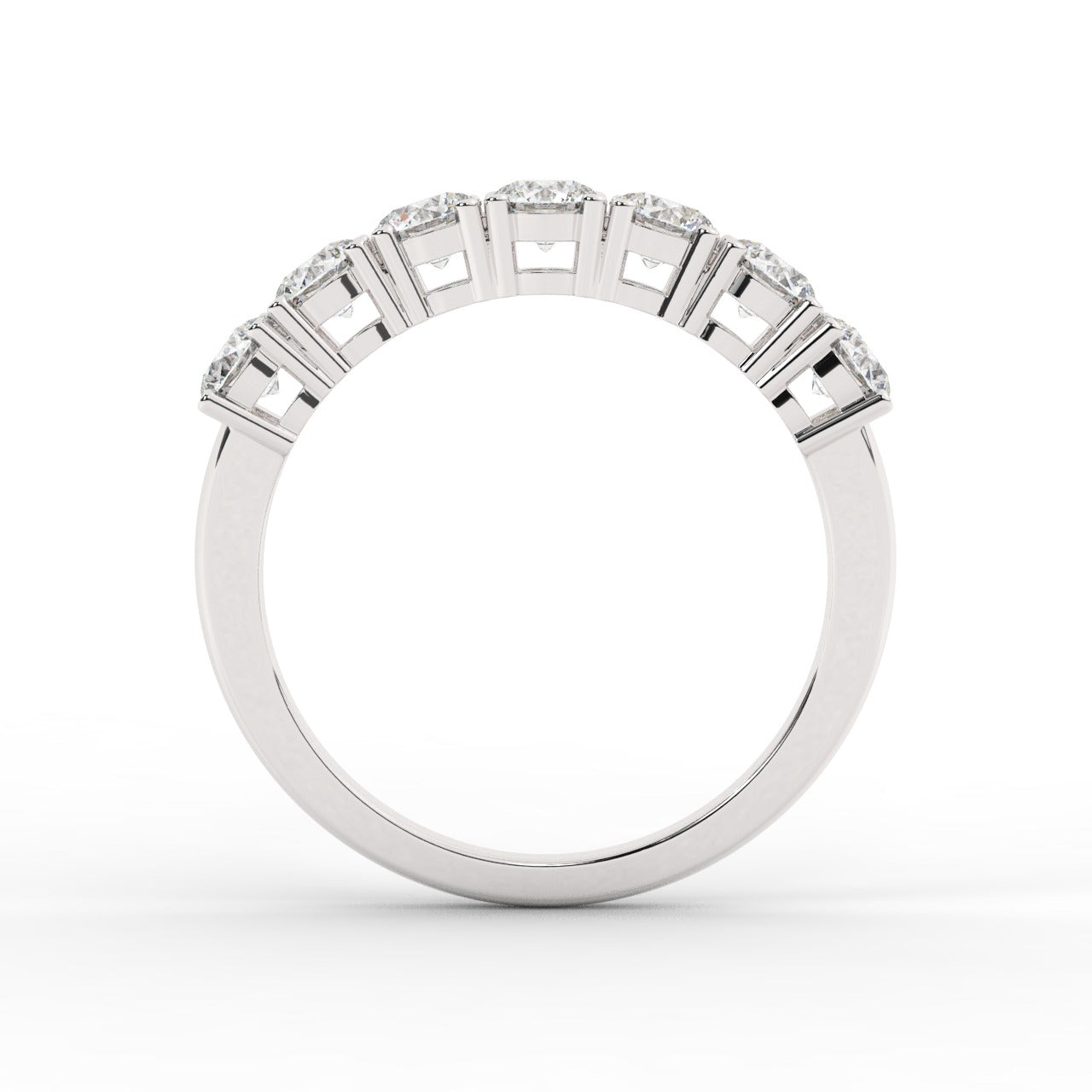 Elizabeth Diamond Ring - White Gold 3.5mm#Metal Colour_White Gold#Stone Size_3.5mm