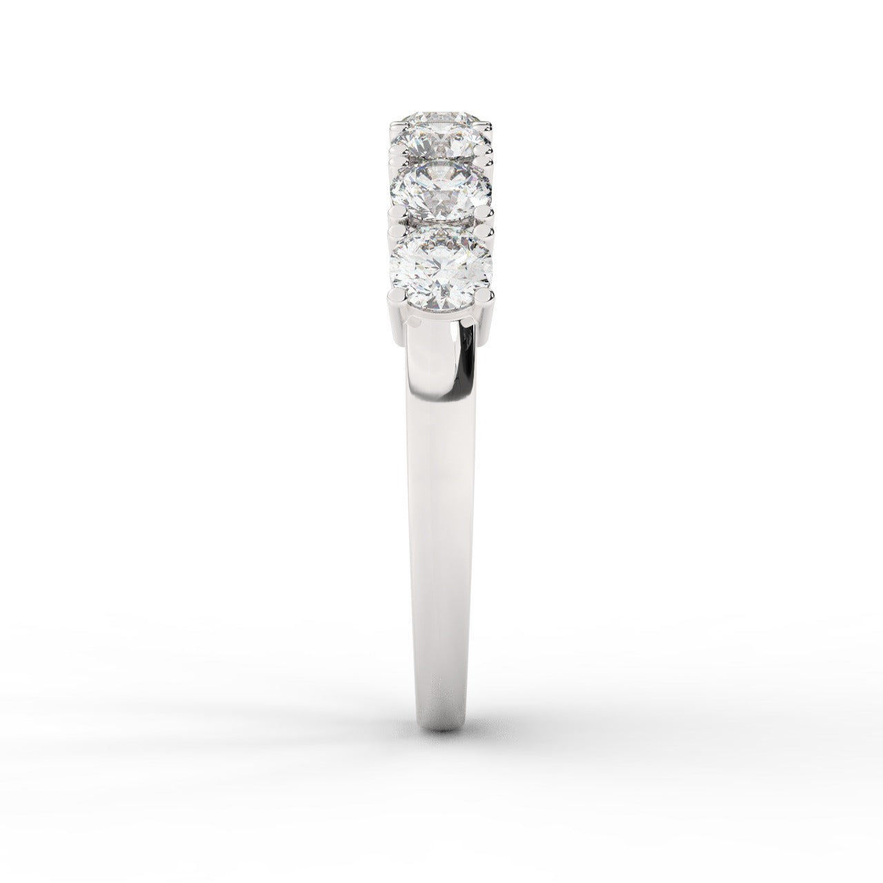 Elizabeth Diamond Ring - White Gold 3.5mm#Metal Colour_White Gold#Stone Size_3.5mm