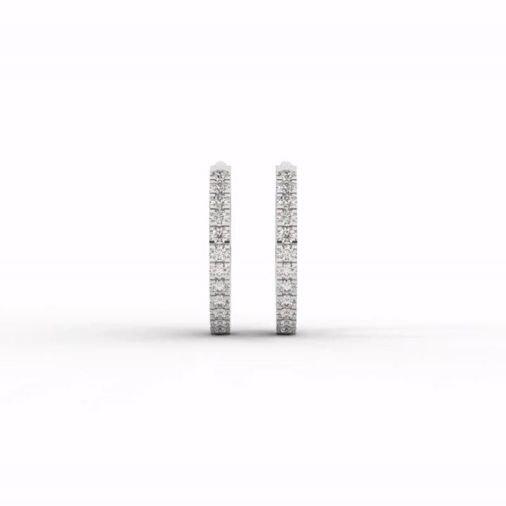 Marilyn Diamond Hoop Earrings -  video