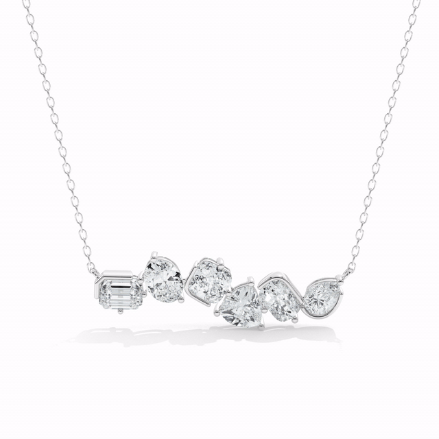 Mixed Cut Pendant Necklace - video