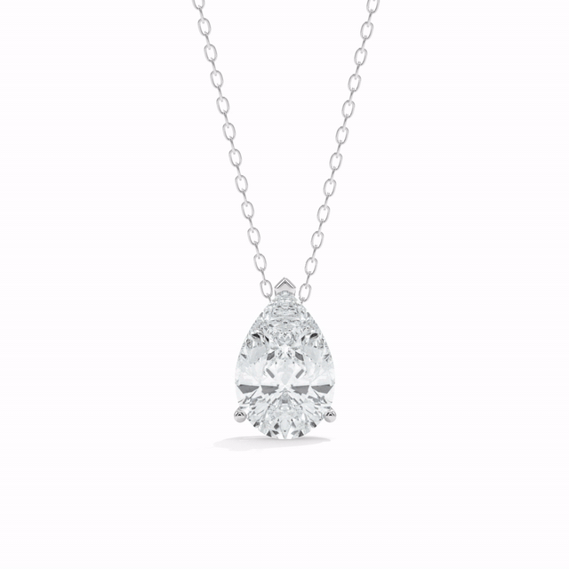 Pear Cut Pendant Necklace - video