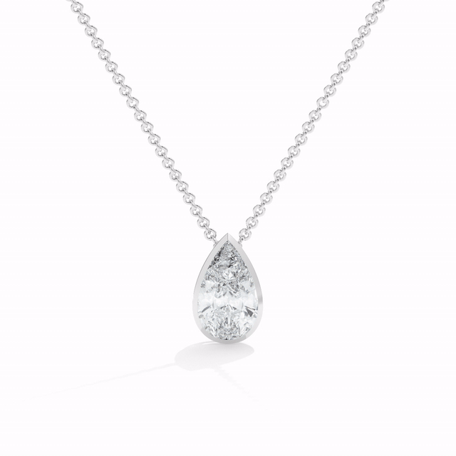 Pear Cut Pendant Necklace - video