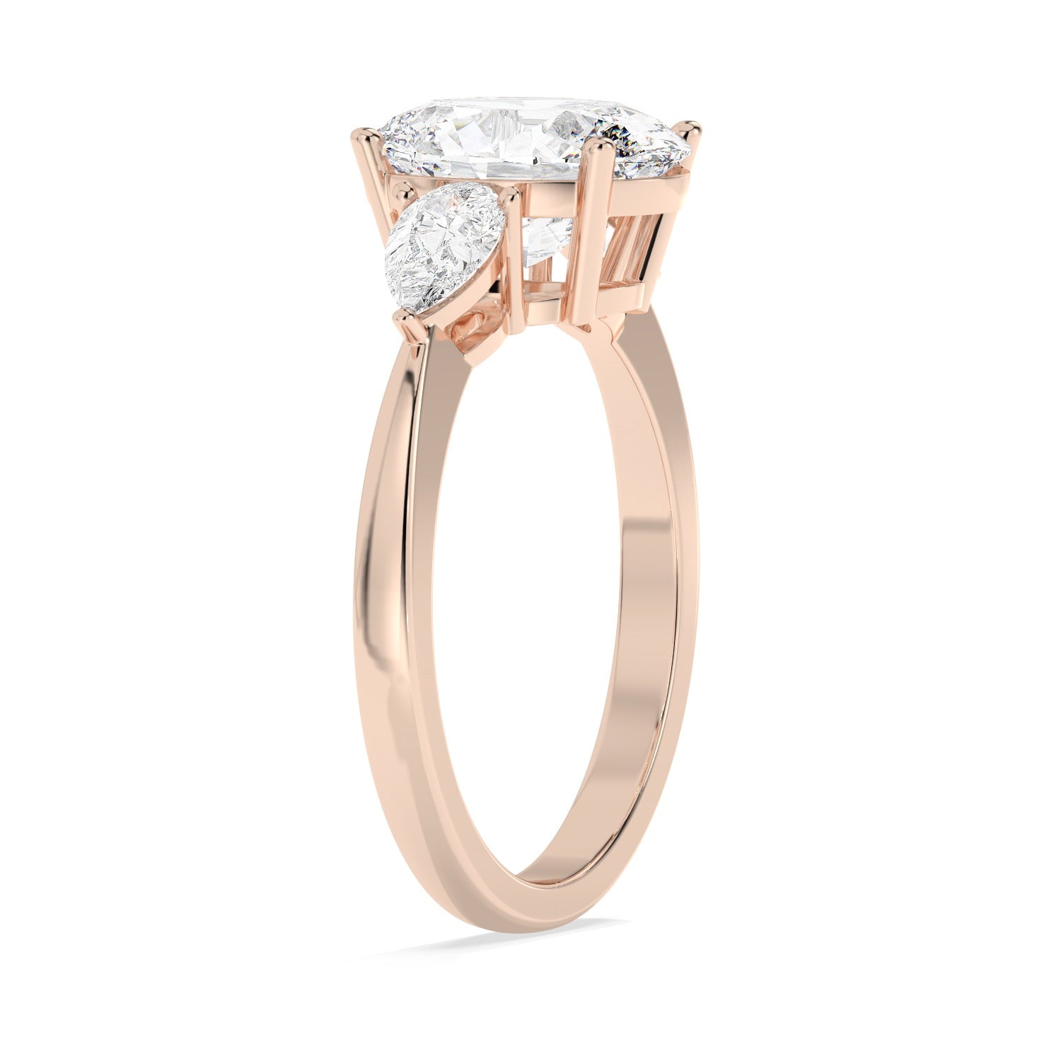 Framed Oval Ring - Rose Gold#Metal Colour_Rose Gold