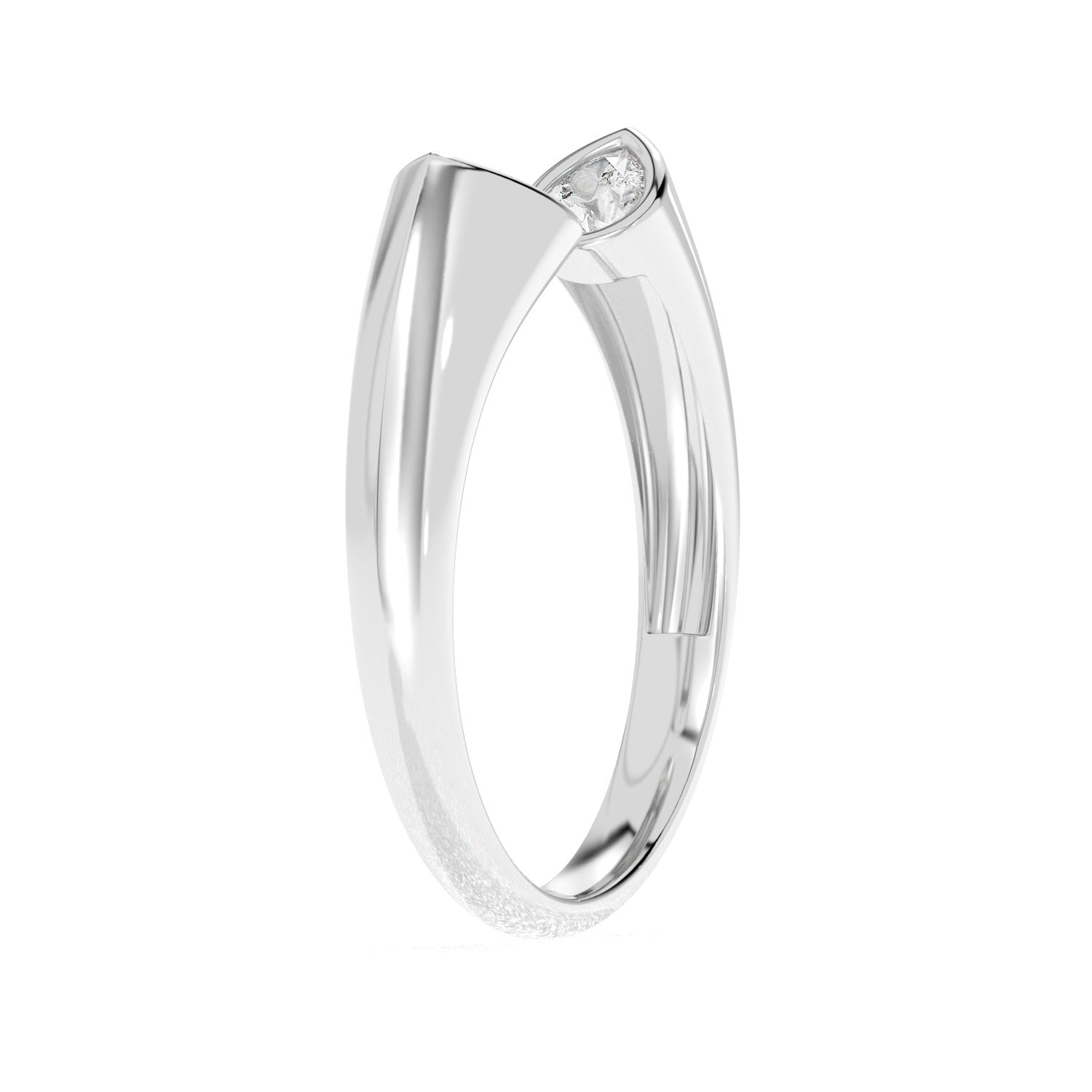 Double Pear Ring - White Gold#Metal Colour_White Gold