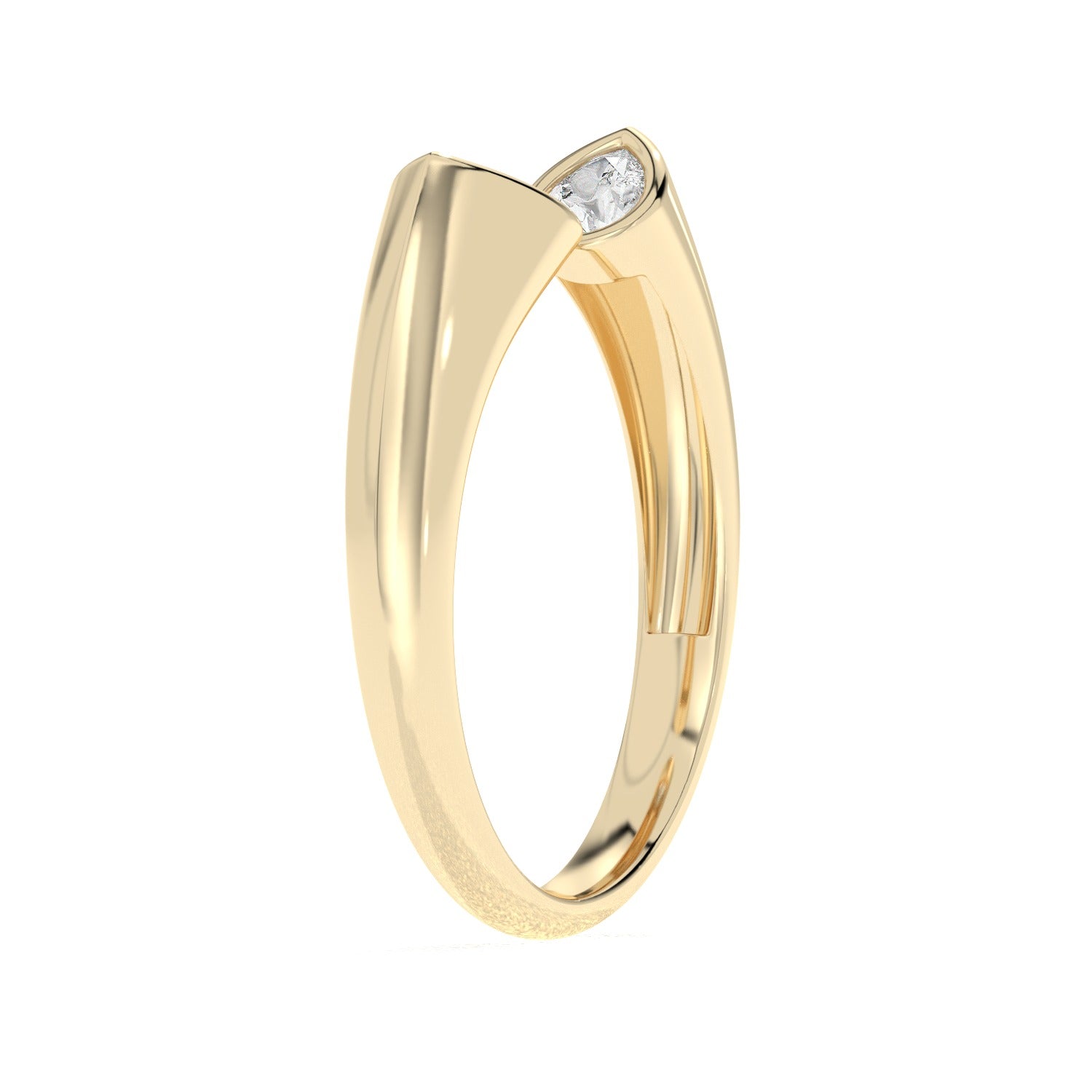 Double Pear Ring - Yellow Gold#Metal Colour_Yellow Gold