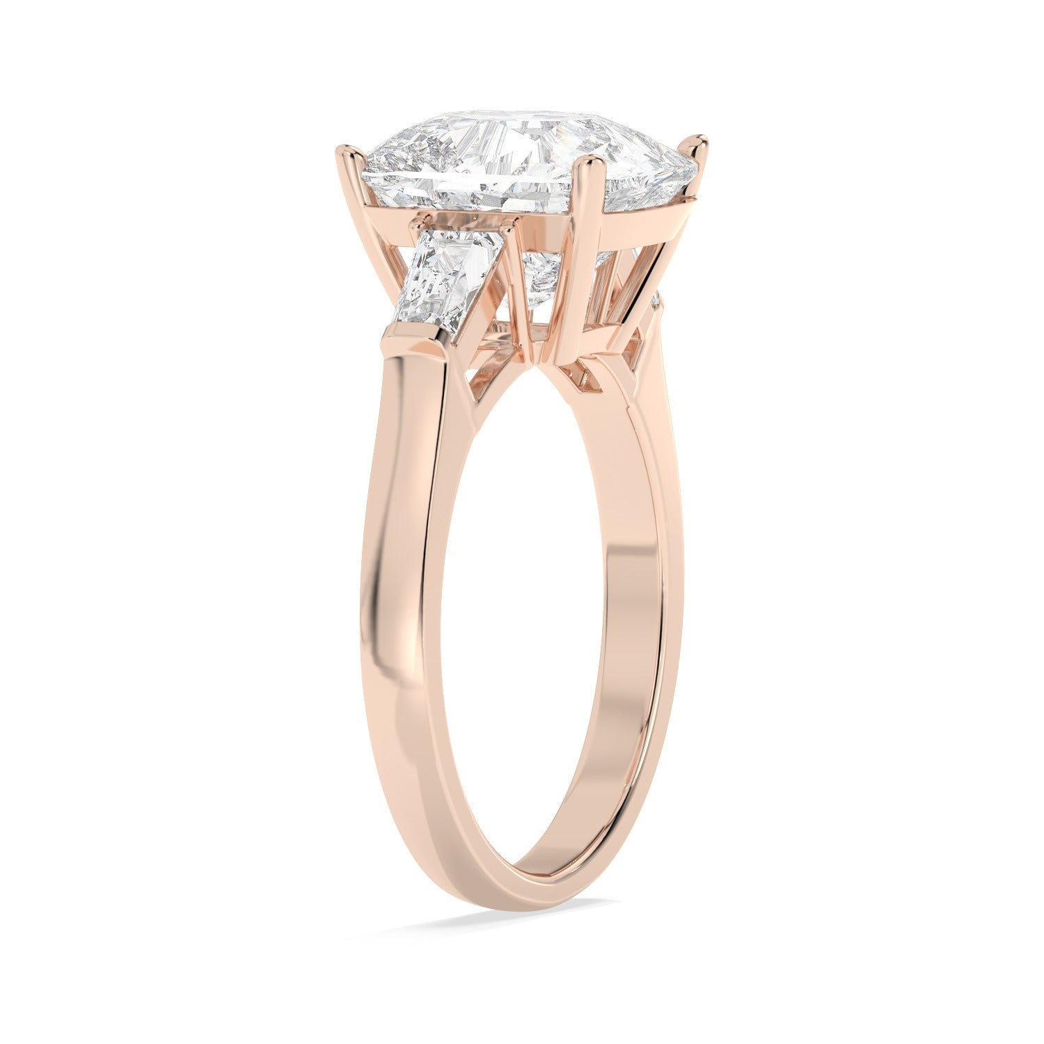 Framed Cushion Ring - Rose Gold#Metal Colour_Rose Gold