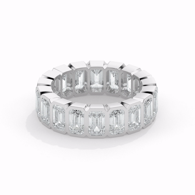 Emerald Bezel Eternity Ring - video