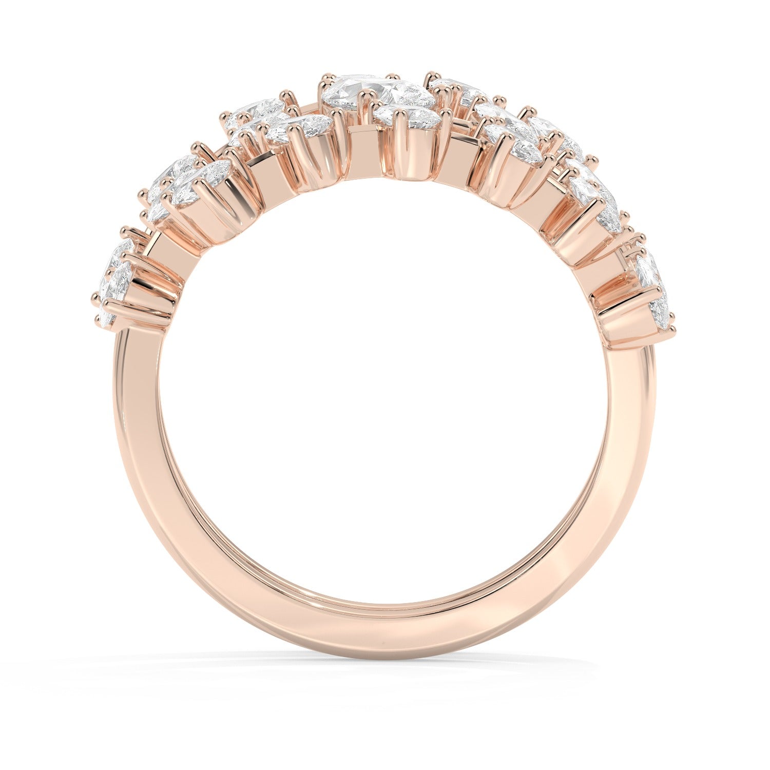 Pear Twist Ring - Rose Gold#Metal Colour_Rose Gold